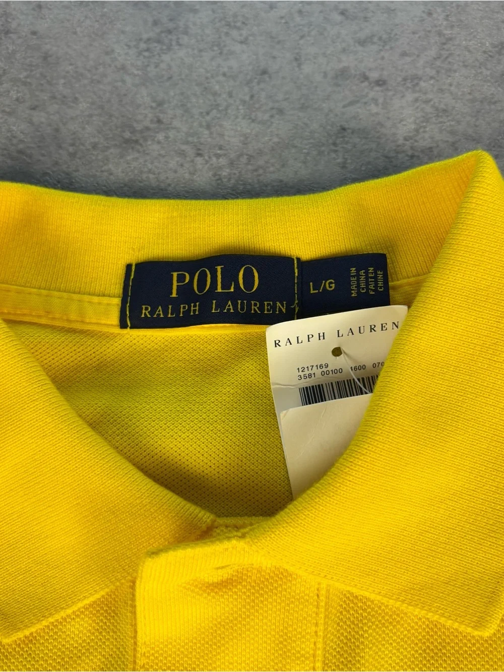NWT yellow polo ralph lauren polo purple pony